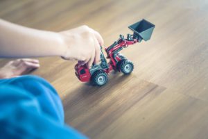 Child playing with a toy