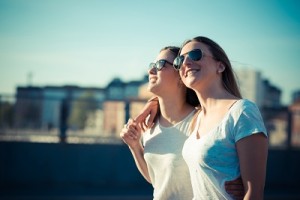 two beautiful young women