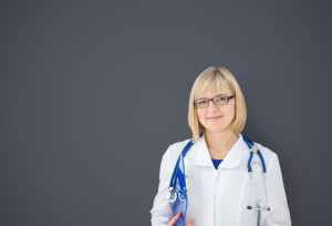 Portrait of confident doctor looking at camera.