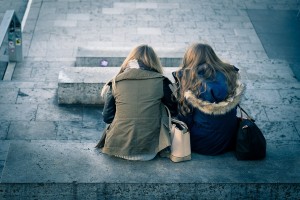 Two students trying to cope with social anxiety