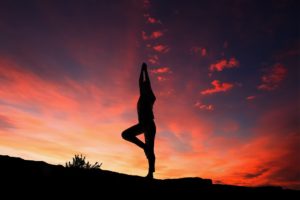 Woman in the sunset enjoying exercise working on Self-Worth Based on Weight